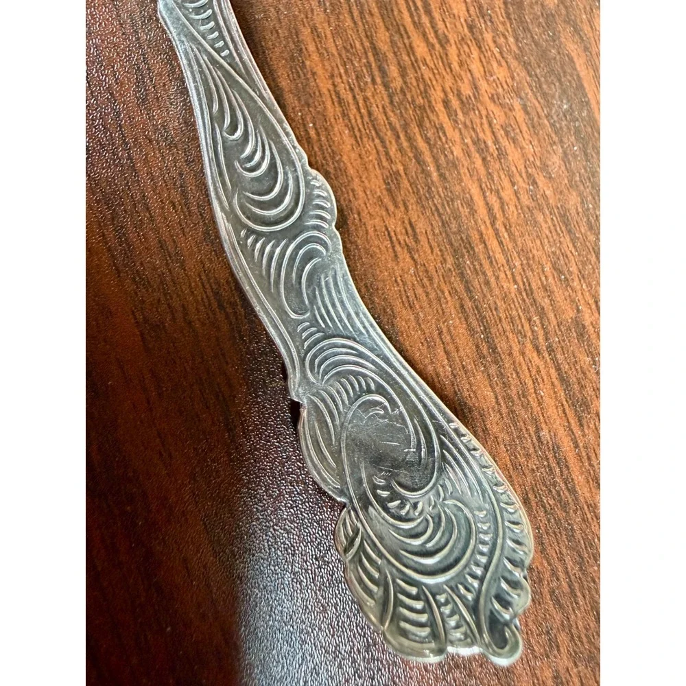 Vintage Sweden Extra Primans ALP Silverplate Gravy Sauce Ladle Floral Ornate